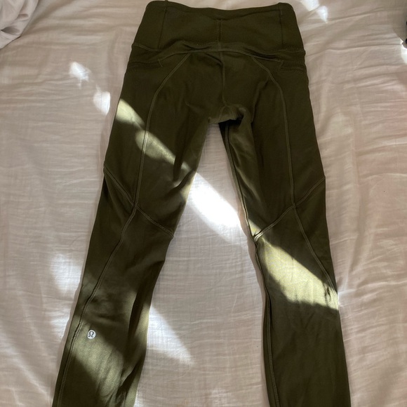 Dark Green Lululemon Leggings (size 4) - Picture 1 of 6